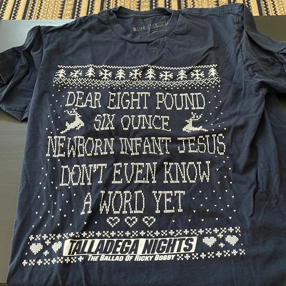 Navy Blue Talladega Nights graphic t shirt